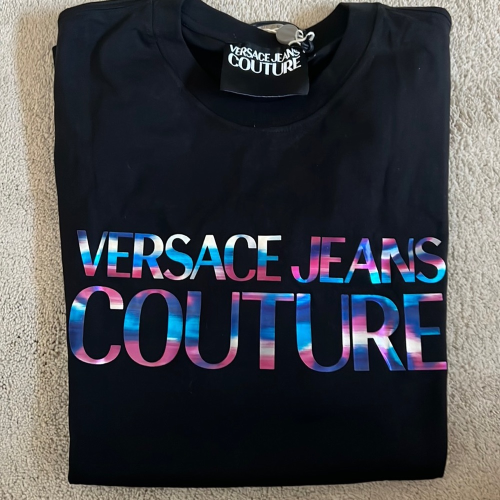 Versace Jeans Couture logo reflective tee